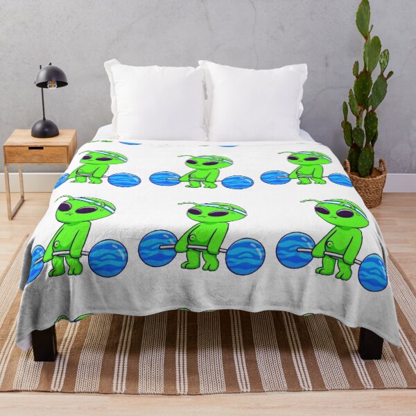 Item preview,  Funny Cute Alien lifting planet weights  designed and sold by BEAUTY ⭐⭐⭐⭐⭐.