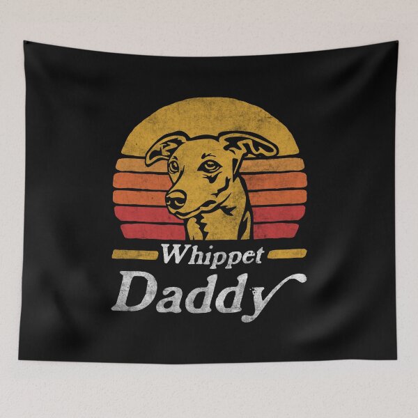 Item preview, Retro Vintage Whippet Daddy designed and sold by More Cute Dogs.