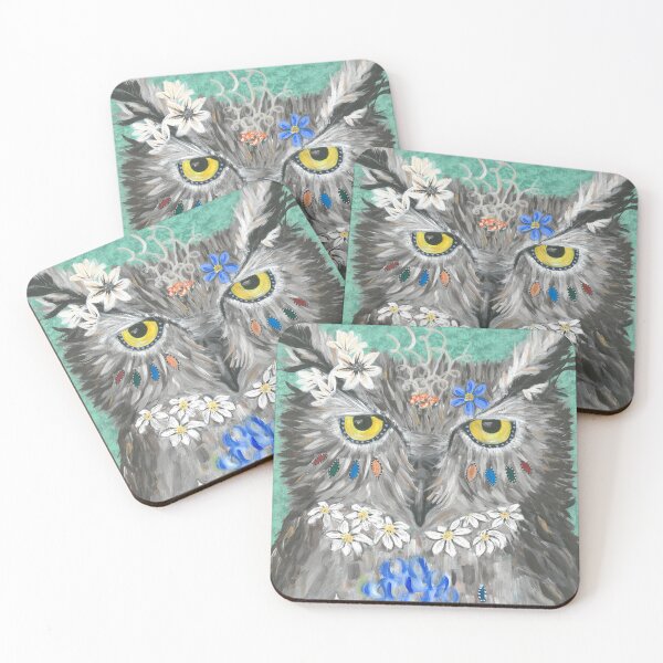 Item preview, Floral Owl  designed and sold by DaisyloveArt.