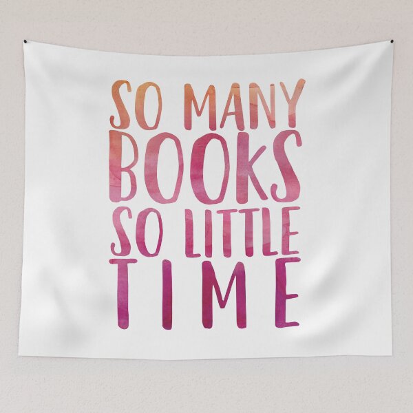 Item preview, So many books so little time - Pink designed and sold by dorothyreads.