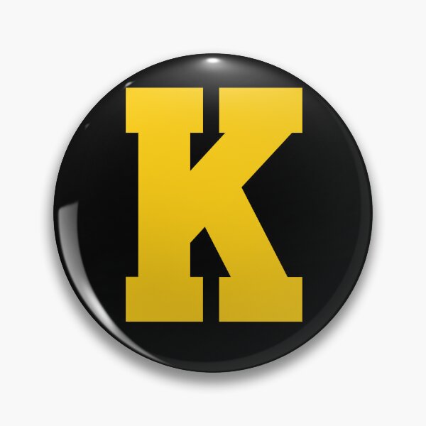 Item preview, Alphabet, Yellow K, Sports letter K designed and sold by TheCultStuff.
