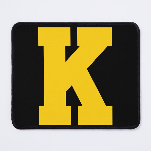 Item preview, Alphabet, Yellow K, Sports letter K designed and sold by TheCultStuff.