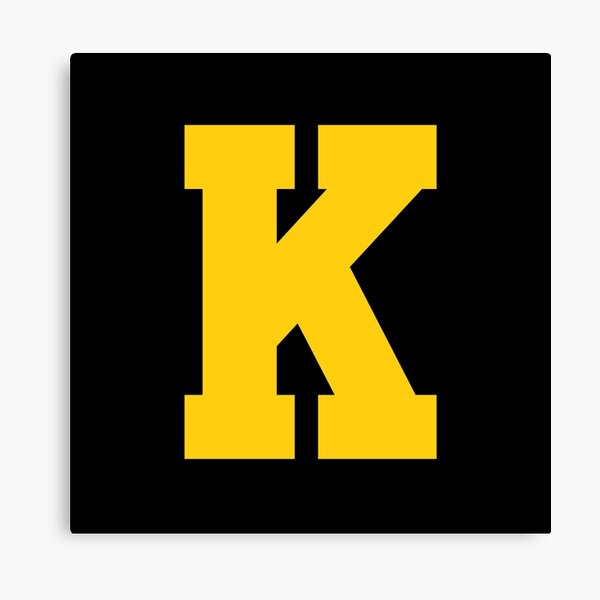 Item preview, Alphabet, Yellow K, Sports letter K designed and sold by TheCultStuff.