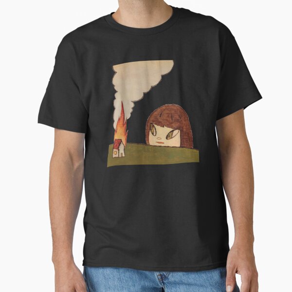 Item preview, yoshitomo nara burning house painting   designed and sold by Mathewdesign.