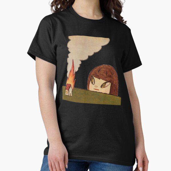 Item preview, yoshitomo nara burning house painting   designed and sold by Mathewdesign.