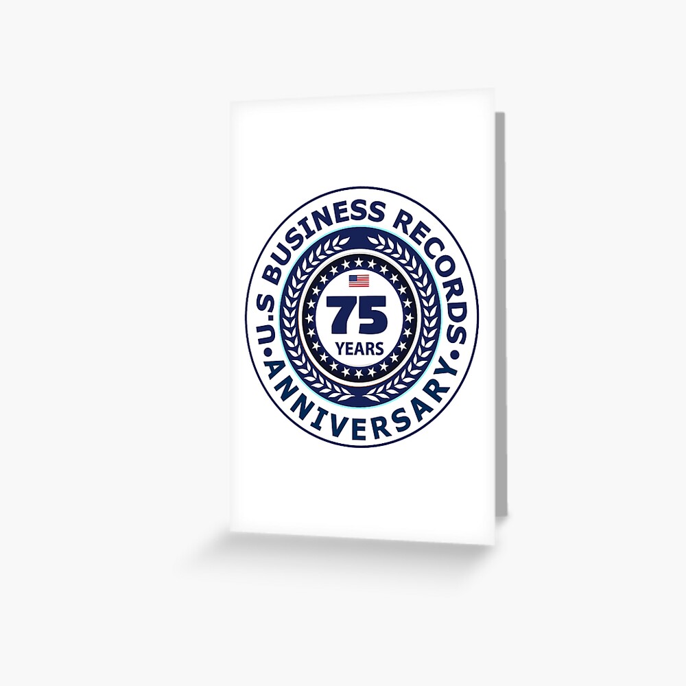 75-years-company-anniversary-greeting-card-for-sale-by