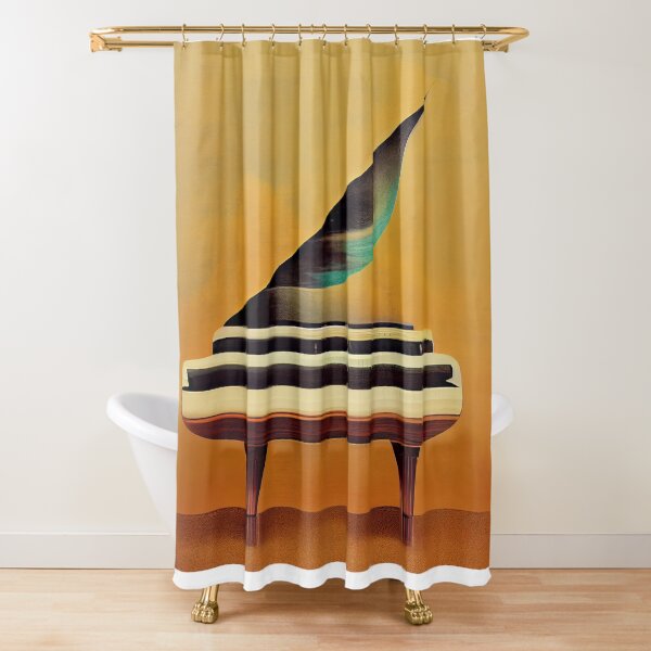 Salvador's Final Piano Shower Curtain