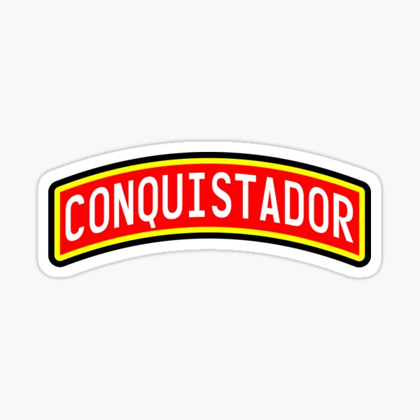 Conquistador Pegatina