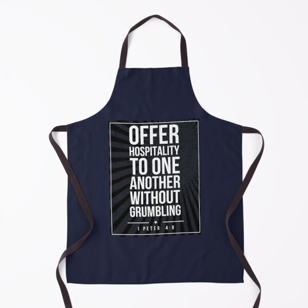Item preview, 1 Peter 4:9 Subway style (white text on black) designed and sold by Dpe1974.