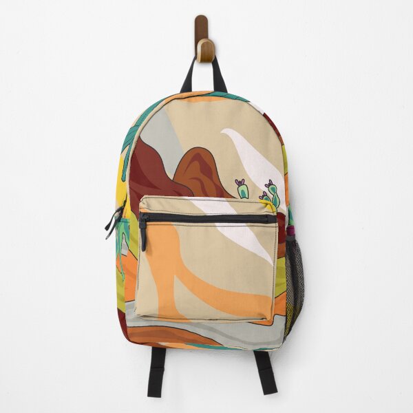 Item preview, Desert climate, retro style, abstract cactus , sun, sand and mountains designed and sold by SGS-.