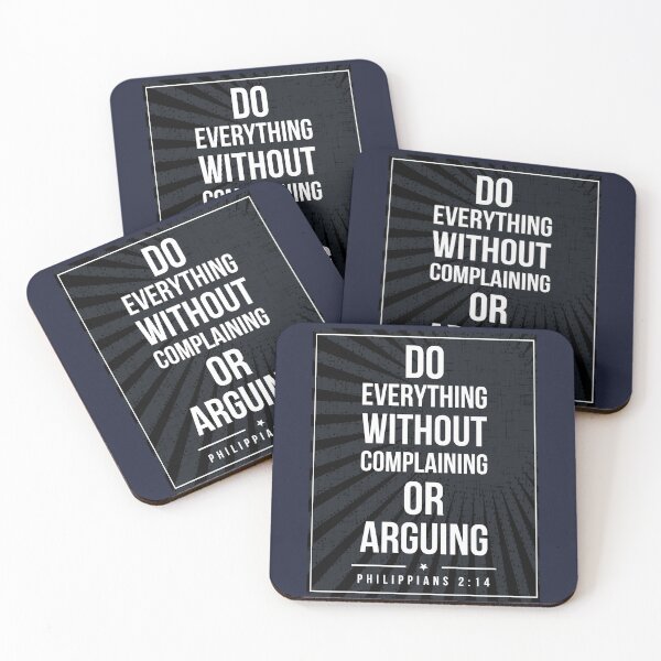 Item preview, Philippians 2:14 Subway style (white text on black) designed and sold by Dpe1974.
