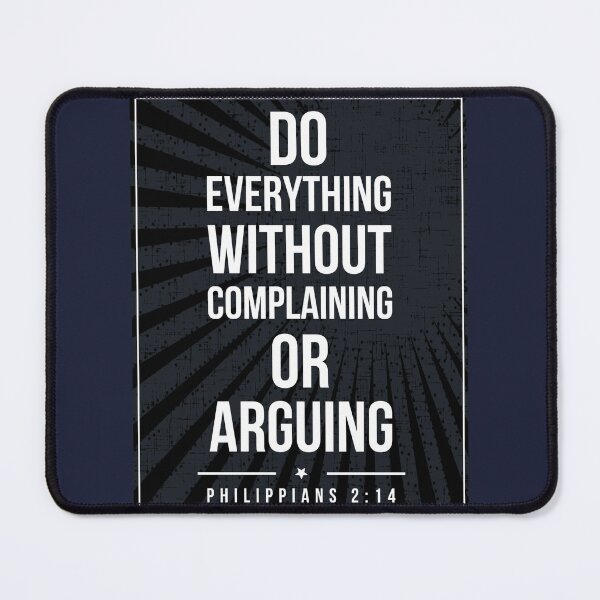 Item preview, Philippians 2:14 Subway style (white text on black) designed and sold by Dpe1974.