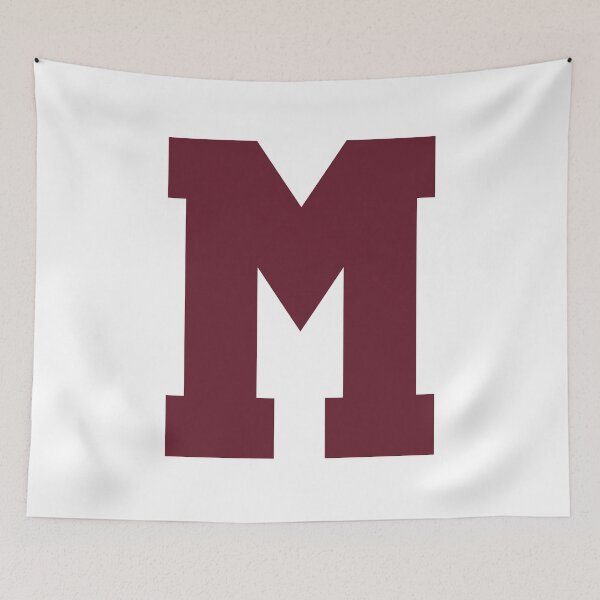 Item preview, Alphabet, Maroon M, Sports letter M designed and sold by TheCultStuff.
