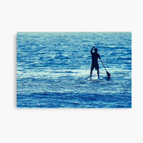 Man on Stand Up Paddle Board Canvas Print