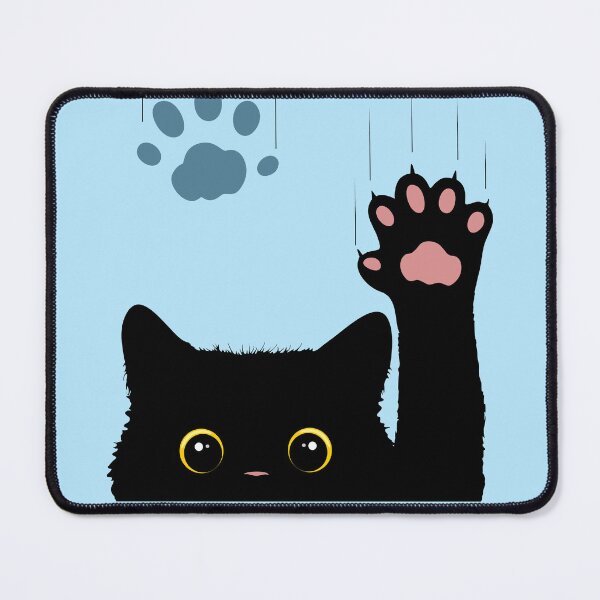 Item preview, Cat Cute and Naughty Character sliding down on window glass designed and sold by BluedarkArt.