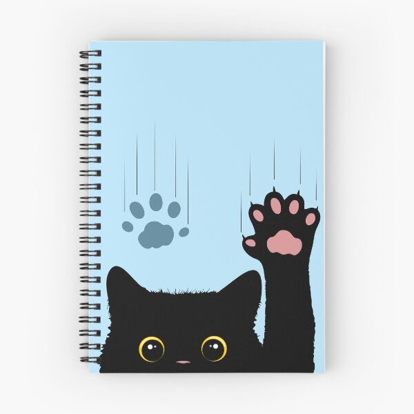 Item preview, Cat Cute and Naughty Character sliding down on window glass designed and sold by BluedarkArt.