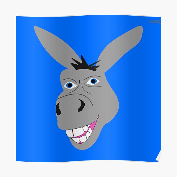 Pro Democrat Donkey Funny Metal Sign Graphics and More 22.9 x 15.2 cmKiss My Ass 