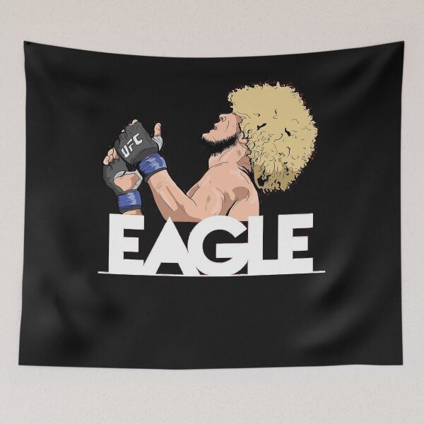Item preview, khabib Nurmagomedov The Eagle Russian Ufc Fighter Art designed and sold by RONIMILLER.