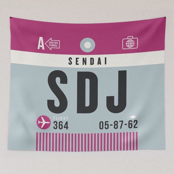 Item preview, Luggage Tag A - SDJ Sendai Japan designed and sold by VoodooCircus.
