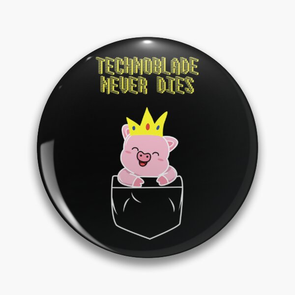 Item preview, Meme Pig King Technoblade Never Dies designed and sold by JamauDS.