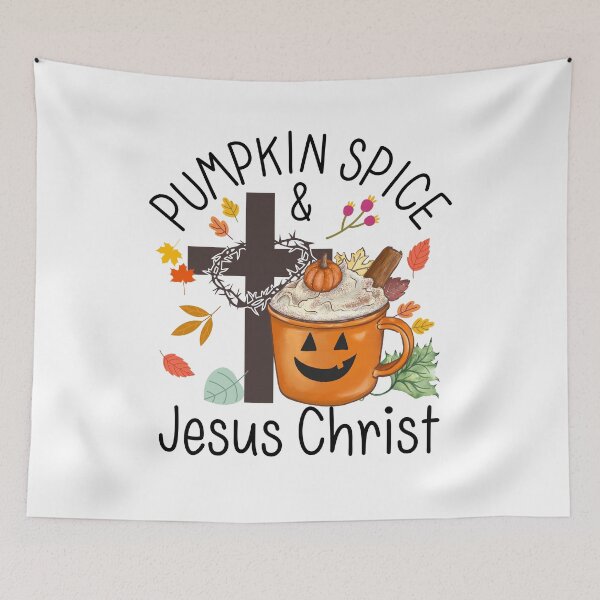 Item preview, Pumpkin Spice y Jesucristo (Regalo de Acción de Gracias) designed and sold by i-longmanshop.