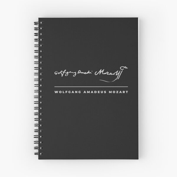 Item preview, Wolfgang Amadeus Mozart signature t-shirt designed and sold by CMYKStudio.