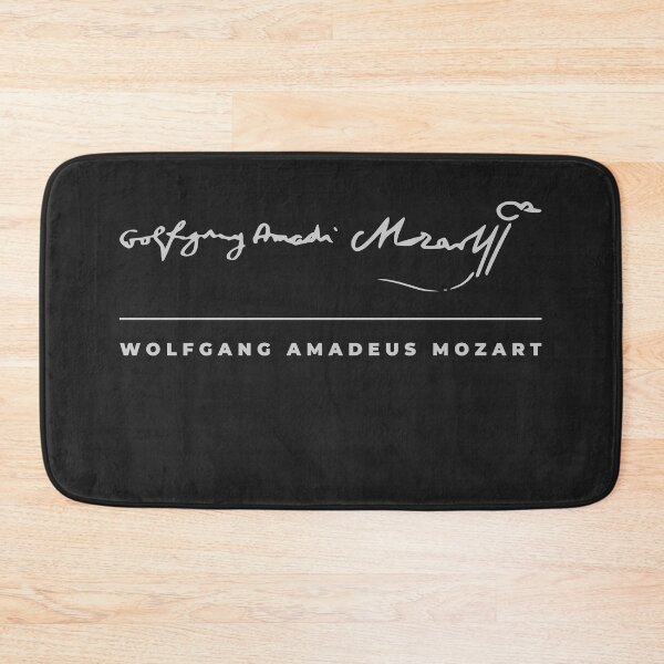 Item preview, Wolfgang Amadeus Mozart signature t-shirt designed and sold by CMYKStudio.