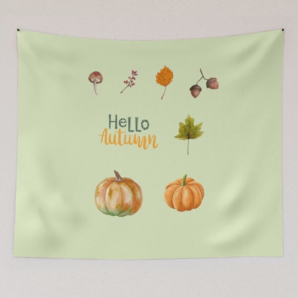 Item preview, Pumpkin,  Autumn Colors, October Colors, September Colors, Mushroom designed and sold by WORLD-SOFIA.