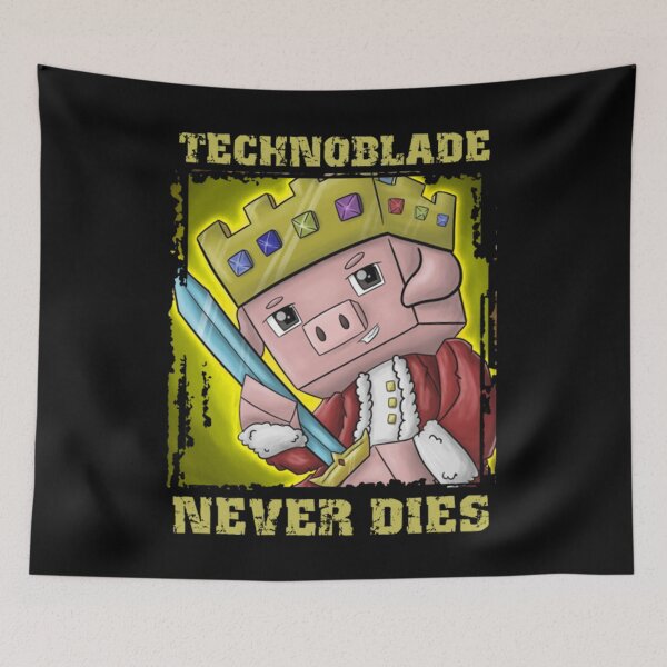 Item preview, Meme Pig King Knight Technoblade Never Dies designed and sold by JamauDS.