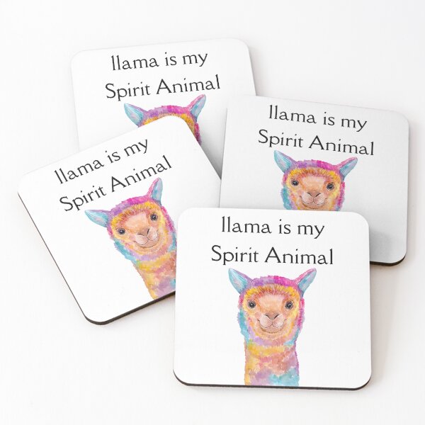 Item preview, Llama is my spirit animal designed and sold by HappyVibesAlert.