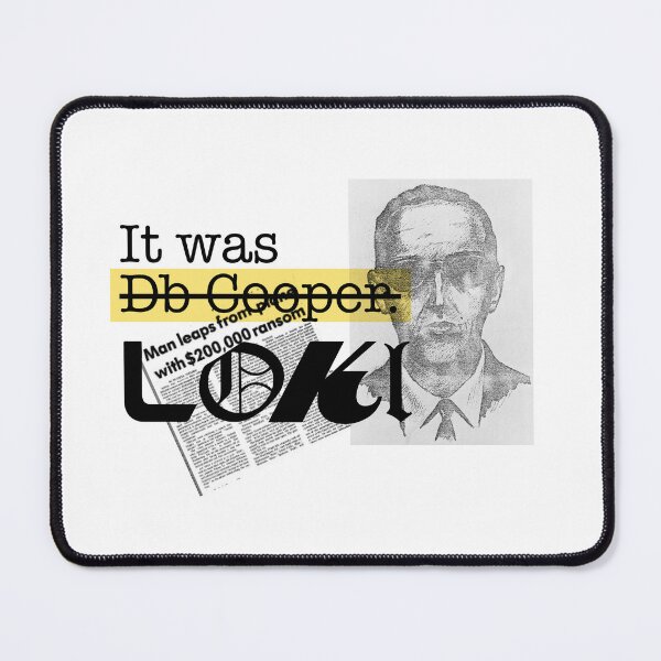 Item preview, D.B. Cooper: Where Are You?!  - Loki fanart tshirt designed and sold by Kanha Design | ⭐⭐⭐⭐⭐.
