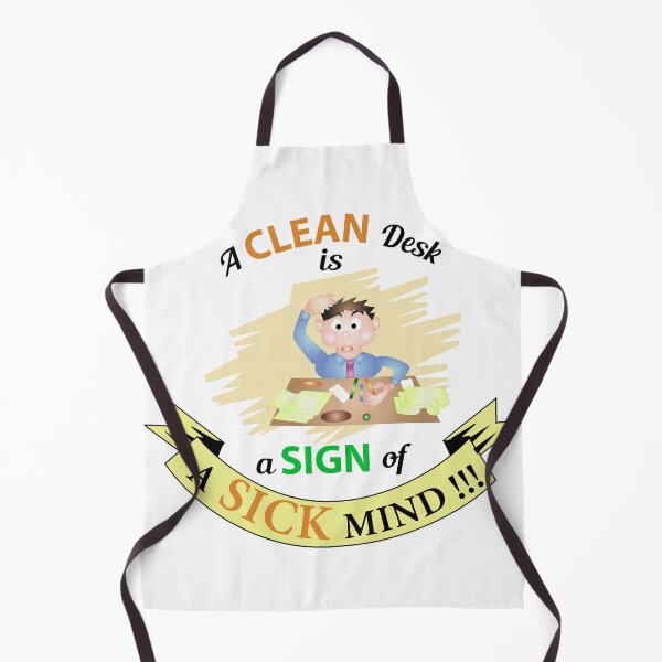 Item preview, A Clean Desk is A Sign of A Sick Mind Funny Quotes designed and sold by karyalangit.