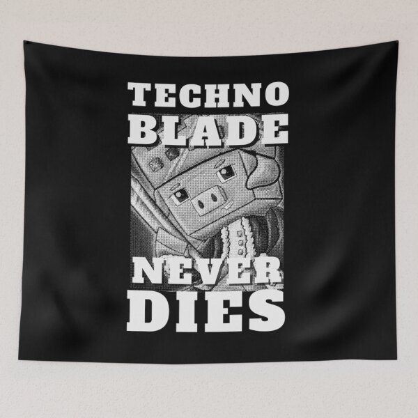 Item preview, Meme Black And White Technoblade Never Dies designed and sold by JamauDS.