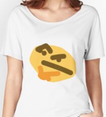 thinking emoji Women's Relaxed Fit T-Shirt