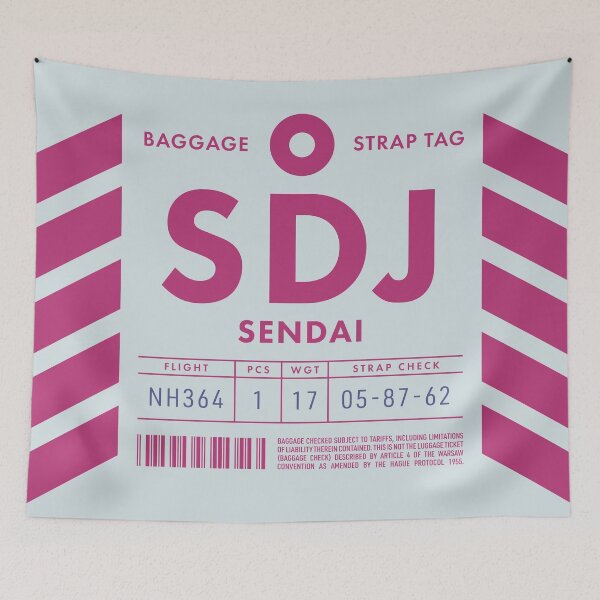 Item preview, Luggage Tag D - SDJ Sendai Japan designed and sold by VoodooCircus.