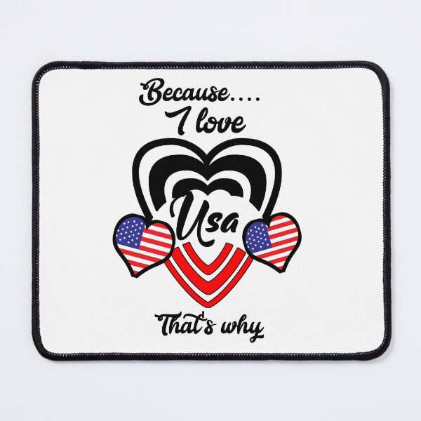 Item preview, Because I love USA, that's why...  designed and sold by Chakilogy.
