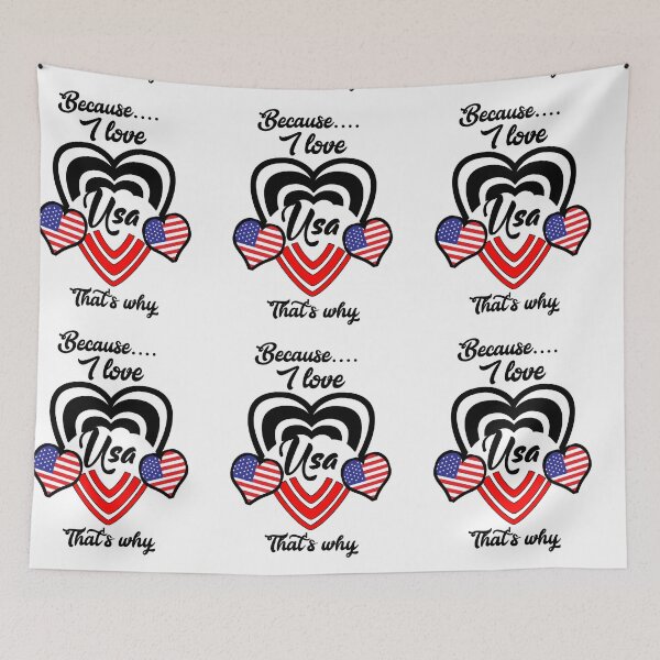 Item preview, Because I love USA, that's why...  designed and sold by Chakilogy.