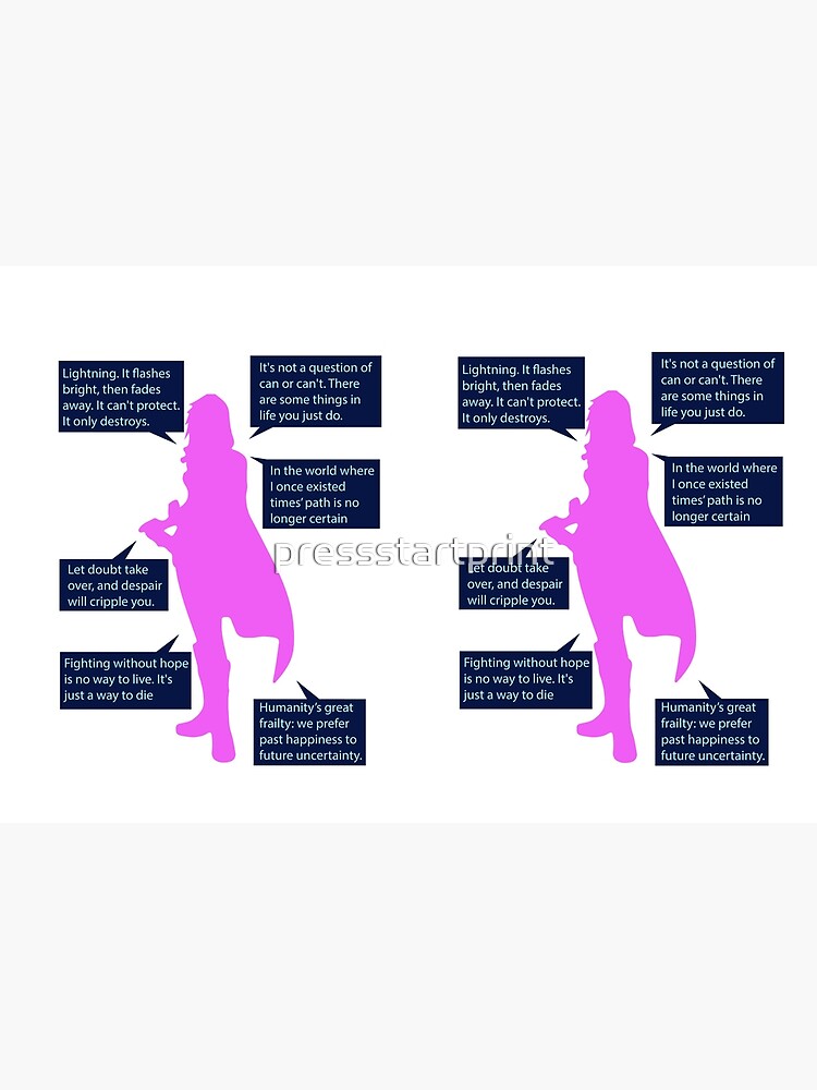 "Lightning Final Fantasy XIII Quotes" Hardcover Journal by