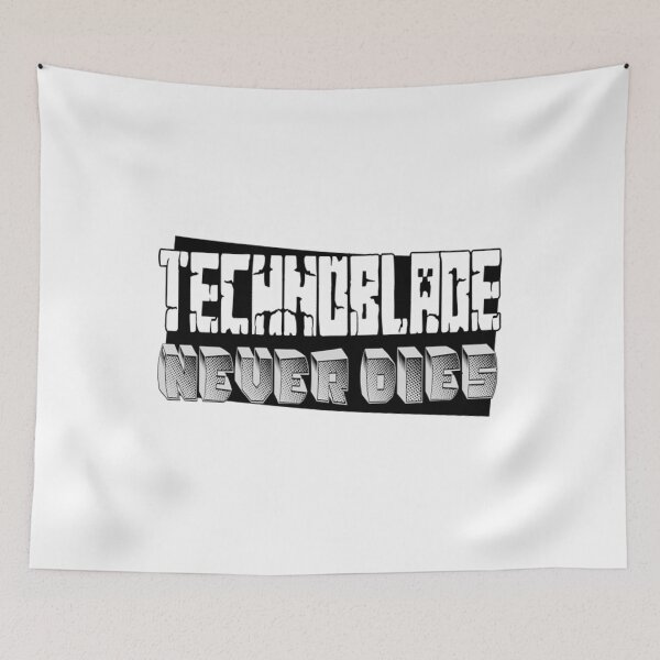 Item preview, Meme Quotes Black Technoblade Never Dies designed and sold by JamauDS.