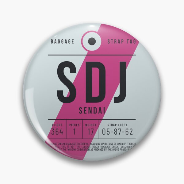Item preview, Luggage Tag E - SDJ Sendai Japan designed and sold by VoodooCircus.