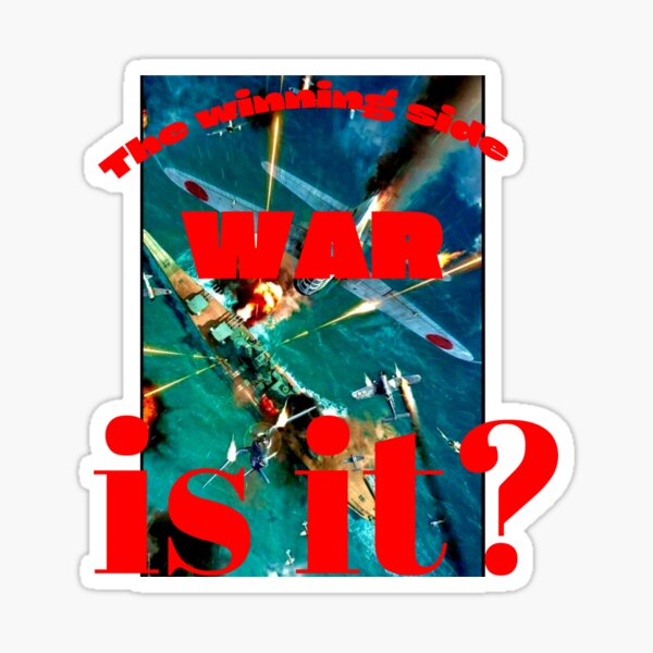 "WAR" Sticker for Sale by NewOldStyleArt | Redbubble