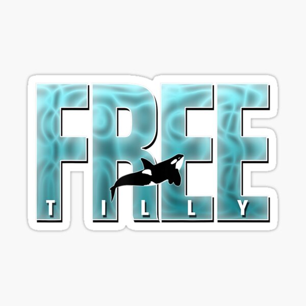 "FREE TILLY Blackfish Killer Whale Orca Save the Whales SHIRT" Sticker