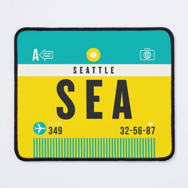 Item preview, Luggage Tag A - SEA Seattle USA designed and sold by VoodooCircus.