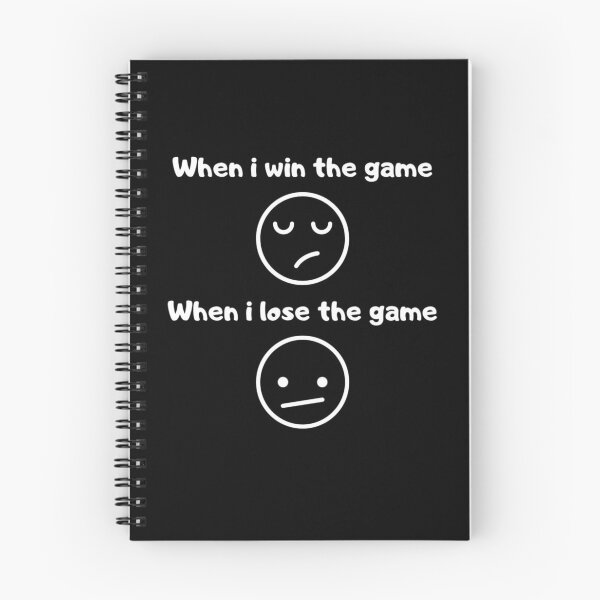 Item preview, When I lose the game | When I win the game - text based design - gifts for  designed and sold by Nemesiscrowd.