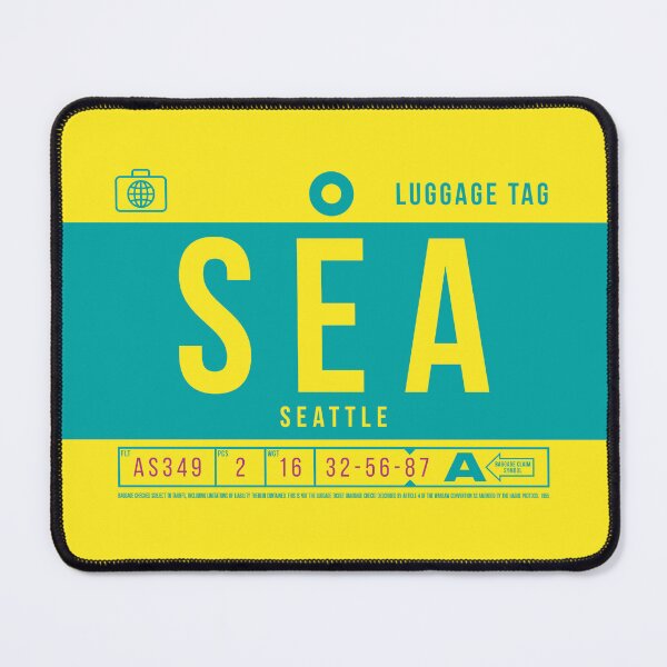 Item preview, Luggage Tag B - SEA Seattle USA designed and sold by VoodooCircus.