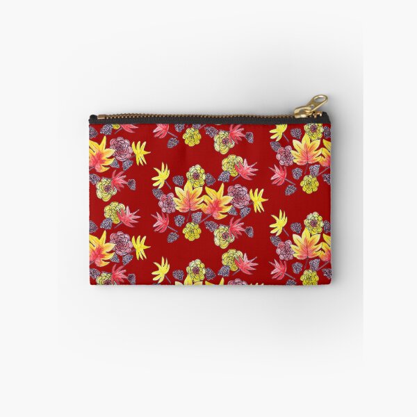 Item preview, Fall Florals 2 (Red background) designed and sold by k.d schubach.
