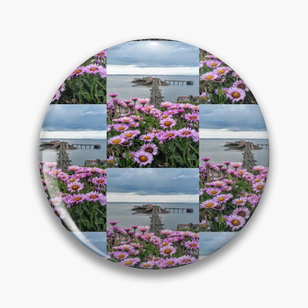 Item preview, Pink Flowers and Birnbeck Pier Weston-super-Mare designed and sold by wumplekin.