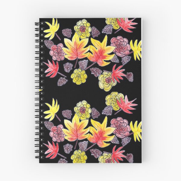 Item preview, Fall Florals 2 (Black Background) designed and sold by k.d schubach.