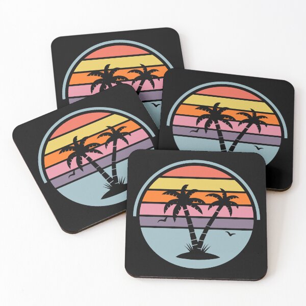 Item preview, Retro Palm Trees Bird Summer Sunset Beach Vintage designed and sold by ghostsanda.