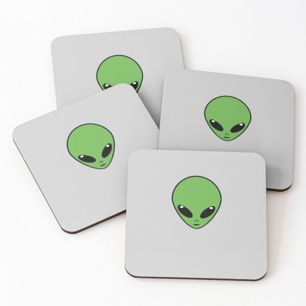 Item preview, Green alien head designed and sold by StuckandBlue.